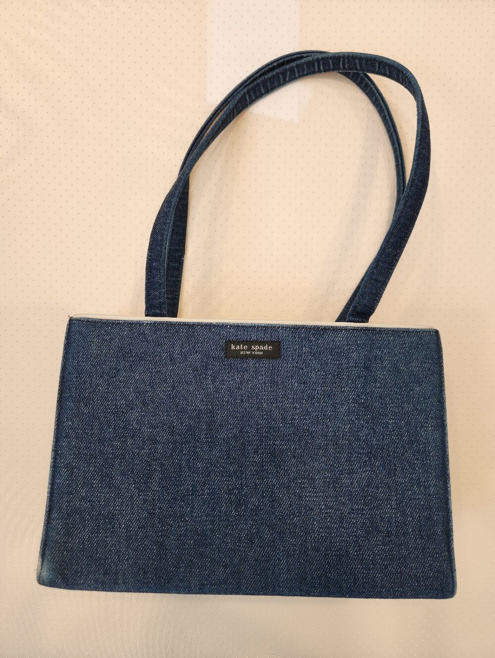 Kate Spade Vintage Denim Shoulder Bag in Dark Blue